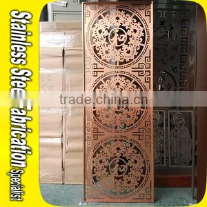 Customized Decorative Metal Room Divider Screen Partition For Interior Decoration thumbnail-1