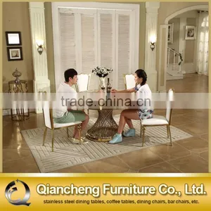 Antique Round Banquet Rotating Dining Table Marble Top thumbnail-1