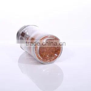 4oz Clear Round Glass Spice Jars With Metal Screw Top Lid thumbnail-2