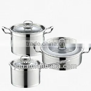 6pcs Cookware Set Stainless Steel Cooking Pot Set thumbnail-1