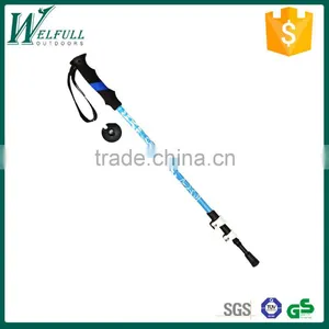 Aluminum Light Trekking Pole With External Lock, EVA Grip, Blue SZ15517 thumbnail-1