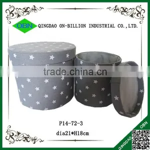 Wholesale Colored Unique Canvas Laundry Basket Round Cloth Box thumbnail-2