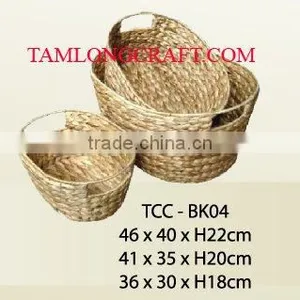 WATER HYACINTH BASKET TCC-BK04 thumbnail-1