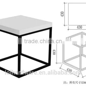 Wholesale Modern Metal Spray the Powder Coffee Table Base thumbnail-3