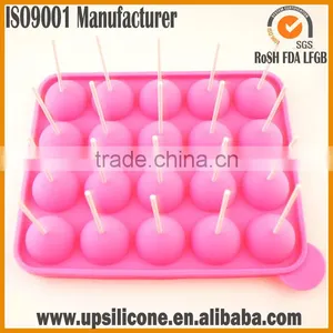 2016 Non-stick Silicone Lolly Model ,Lolly Pop Baking Mold,Silicone Ball Cake Molds thumbnail-1