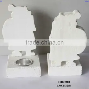 Santa Wooden Tealight Holder thumbnail-1