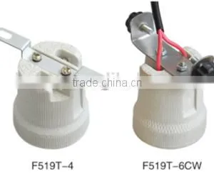 E27 Edison Screw Shell Ceramic Cap Lampholder Socket Lamp Holder With Bracket thumbnail-6