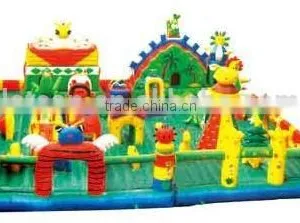 HOT!!! New Design and Arrival Commercial Inflatable Bouncer With Slide thumbnail-1