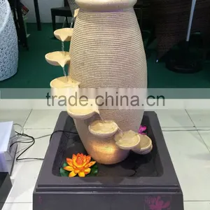 Resin Water Decoration,resin Water Fountain With Led Light thumbnail-1