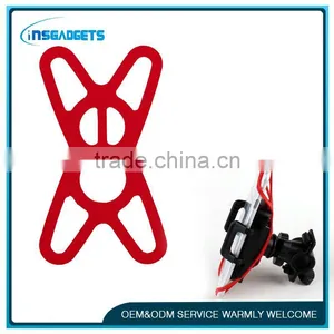 Bike Mount Stand With Silicone Support Band ,h0t083 Safety Band Universal Bicycle Phone Mount thumbnail-1