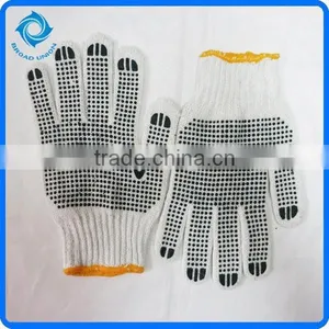 Gloves Working With PVC Dots Cotton Knitted Gloves thumbnail-1
