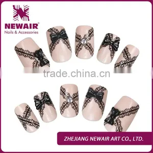 One Sale---3D Lace Design&Stone Decoration Nail Art Tips thumbnail-1