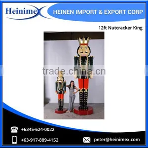 12ft Fiberglass Nutcracker King - Christmas Decoration Supplies thumbnail-4