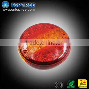 Truck Trailer LED Taillights Ip68 2.5w Stop Rear Light 24v 12v 4 Inch thumbnail-1