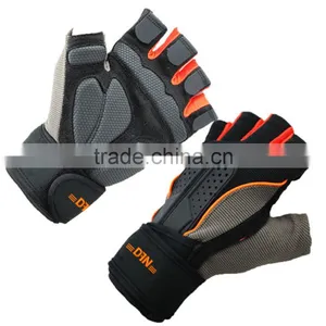 Weight Lifting Gym Gloves Workout Wrist Wrap Sports Exercise Training Fitness thumbnail-4