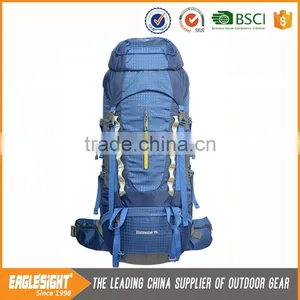 75 Liter Waterproof Backpack For Hiking With Rain Cover thumbnail-1