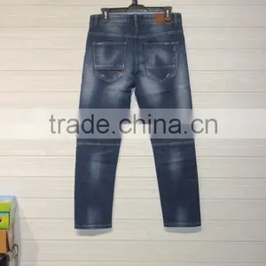 GZY Fashion Wash Denim Jeans Men Maternity Jeans Pant and Shirt thumbnail-3