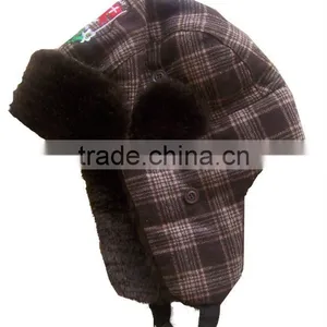 Good Sell Warm Winter Earflap Child Fur Hats in Coffee Colour thumbnail-1
