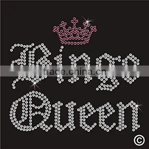 Rhinestone Diamante Crystal Iron On T Shirt Design Transfer - BINGO QUEEN thumbnail-1
