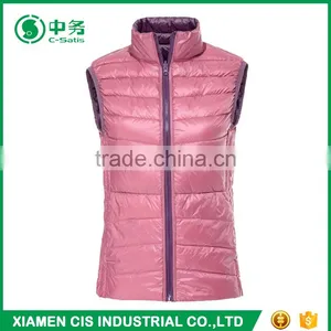 Latest Design Multi Color Reversible Lightweight Women Winter Duck Down Vest thumbnail-2