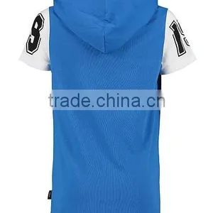 100% Cotton Short Sleeves Pullover Hoodie For Man thumbnail-2