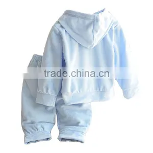 Cheap Cotton Polyester High Quality Casual Girl Clothes Sets Sweet Kids Clothes Children Velvet Clothing thumbnail-5