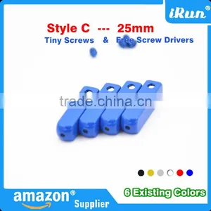 Gold/Silver/Gun Black/White/Red/Blue Metal Lace Aglets - YEEZY Shoe Lace Tips DIY Replacement Screw-On - Yeezy Metal Aglet thumbnail-2