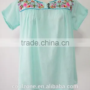 Wholesale Mexico Manufacturers Embroidered Blouse Ladies Blouses thumbnail-3