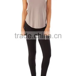 Solid Black Color Custom Yoga Pants Wholesale Tight Yoga Pants thumbnail-2