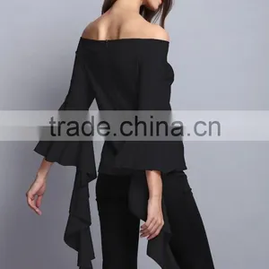 China Manufacturer Fashion Long Sleeve Blouse Elegant Ladies Top for Women 2017 thumbnail-5