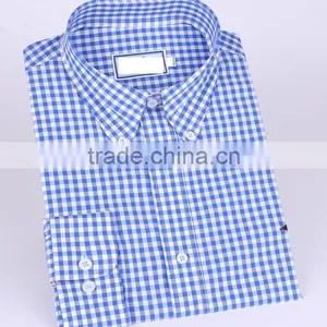 Small Checks Men's Long Sleeve Button-down Casual Shirt thumbnail-2