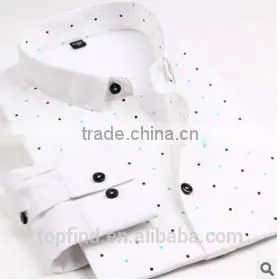 Men Fashion Slim Fit Long Sleeve Print Causal Shirts thumbnail-4