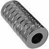 High Intrinsic Coercive N52 ( M, H, SH, UH, EH ) Ni-Cu-Ni Coatings Neodymium Ring Magnets thumbnail-1