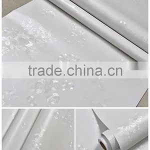 Modern Bedroom Warm PVC Flower Design Waterproof Wall Background Decoration Paper thumbnail-4