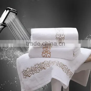 100% Cotton Hotel Bathroom Towel Sets/High Quality Luxurious Embroidery Hotel Terry Towel thumbnail-1