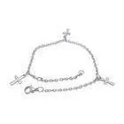 Antique Stainless Steel Chain Bracelet Silver Charm Anklet Jewellery By Christian thumbnail-1