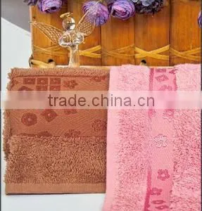 Jacquard Viscoe Border Towels thumbnail-1