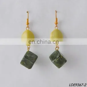 2016 Fashion Colourful Solid Pierced Oval Hook Earring thumbnail-2
