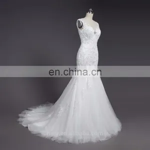 Latest Gowns Designs White Lace V-back Sexy Wedding Dress Bridal Gown 2017 thumbnail-3