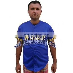 100% Polyester Blank Baseball Jerseys, Custom Baseball Jerseys thumbnail-2