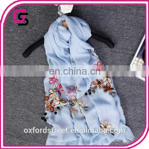 2017 New Spring Five Fiower Color Printing All-match Scarf Shawl Dualuse Sun Screen thumbnail-4