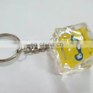 Square Acrylic Any Logo Printing Custom Name Keychains thumbnail-6