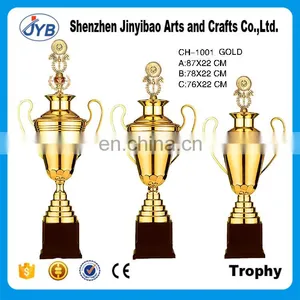Double Wing Gold and Silver Plating Metal Trophy for Competition Match thumbnail-2