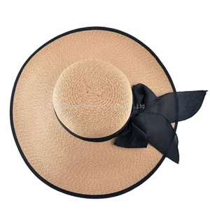 2019 New Style Spring Summer Beach Floppy Straw Hat For Lady Women thumbnail-3
