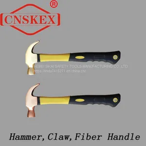 Safety Non-spark Explosion-proof Tool Explosion-proof Wooden Handle Claw Hammer is Made of Aluminum Bronze and Beryllium Bronze thumbnail-1