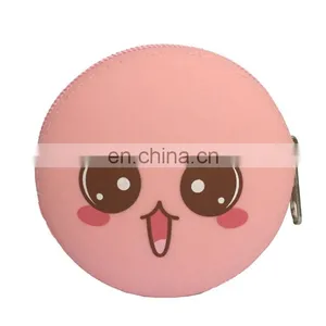 Round Mini Coin Wallets Earphones And Coin Key Assort Storage Bags Fashion Women Silicone Purse thumbnail-7