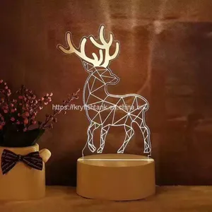 Hot Sale Creative LED Night Light 3D Illusion LED Light thumbnail-1