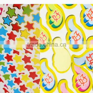 New Hot Custom Printing Removable Kids Rewards Stickers,phrase Stickers,smile Round Face Stickers thumbnail-1