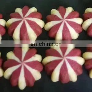 Double Filling Cookies Forming Machine/ Double Color Chocolate Filled Cookies Encrusting Machine thumbnail-5