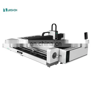 5% DISCOUNT LXSHOW 3 Years Warranty 1kw 2kw 3kw 4kw Fiber Laser Tube Cutting Machine / Round and Square Pipe Fiber Laser Cutter thumbnail-2